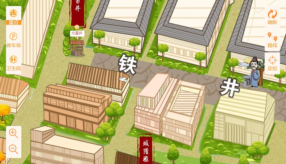 神木智慧景区：手绘地图与语音导览的完美融合